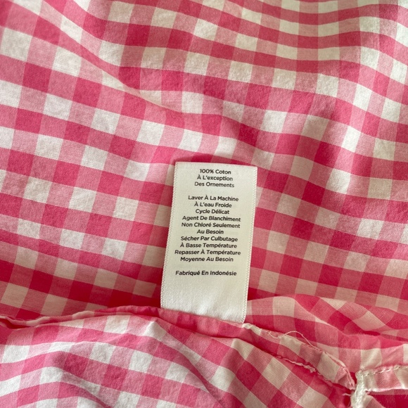 Talbots Pink Gingham women's button down blouse size 10 - Picture 3 of 16
